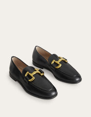 Iris Snaffle Loafers - Black