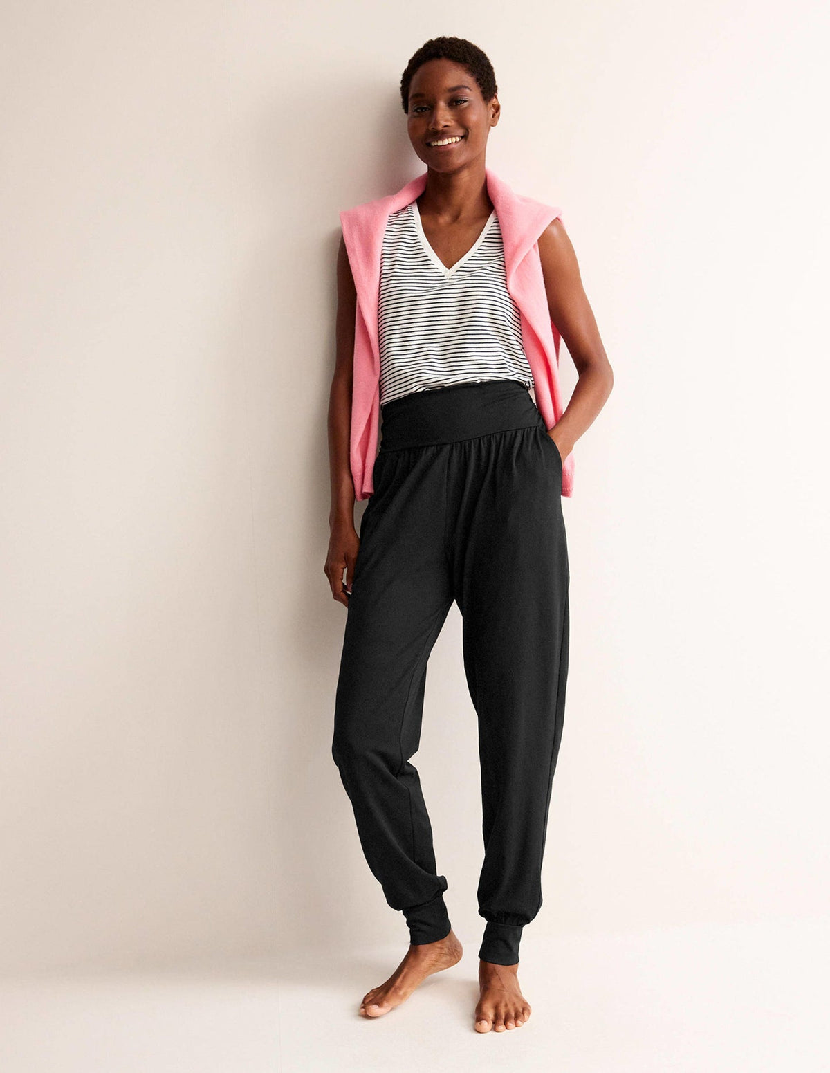 Hareem Jersey Sweatpants - Black