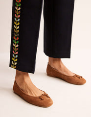 Kitty Flexi Sole Ballet Flats - Ginger Snap Suede
