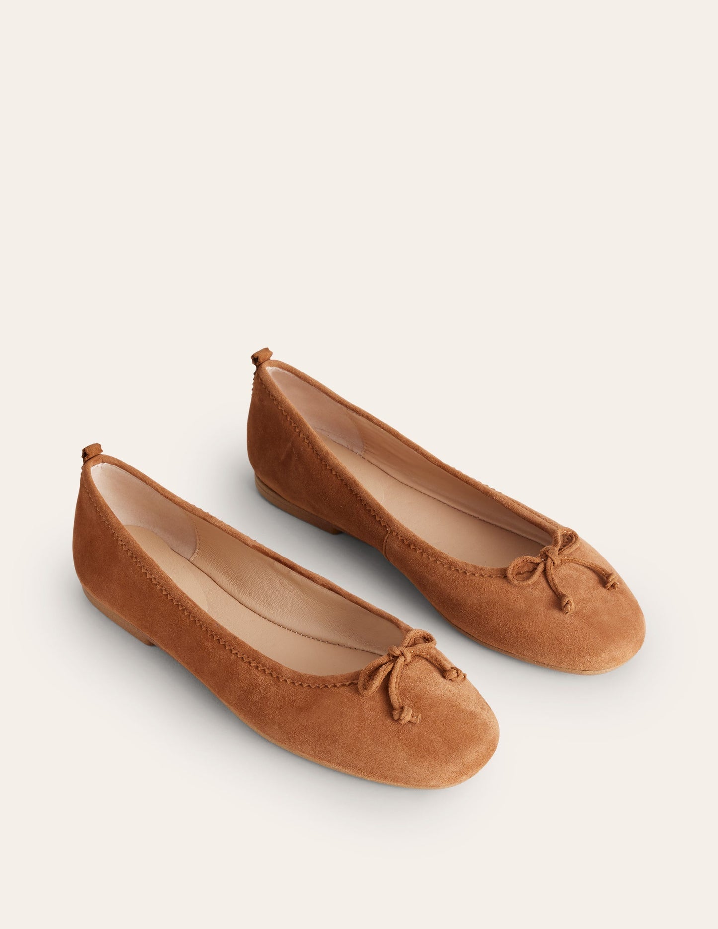Kitty Flexi Sole Ballet Flats - Ginger Snap Suede