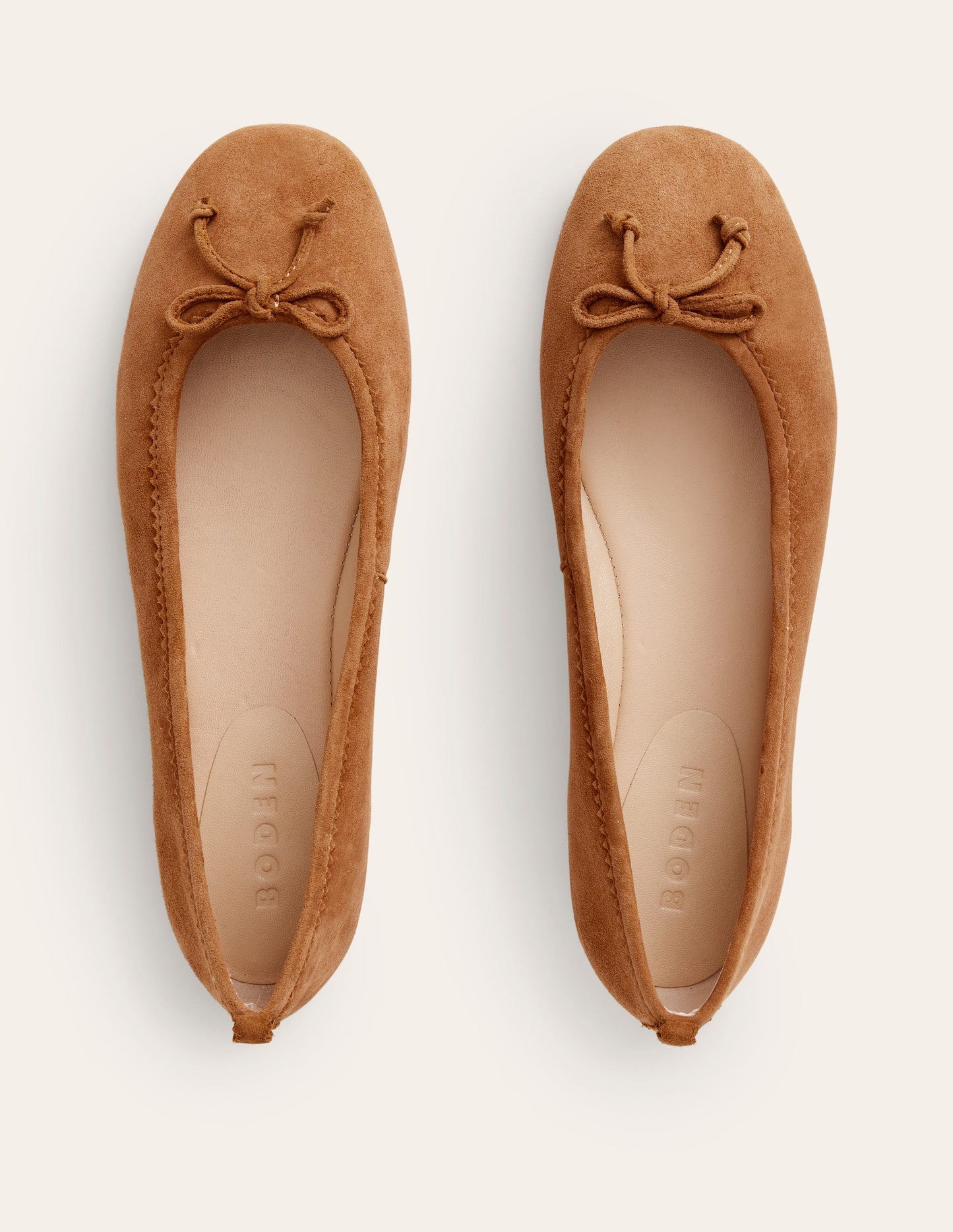 Kitty Flexi Sole Ballet Flats - Ginger Snap Suede
