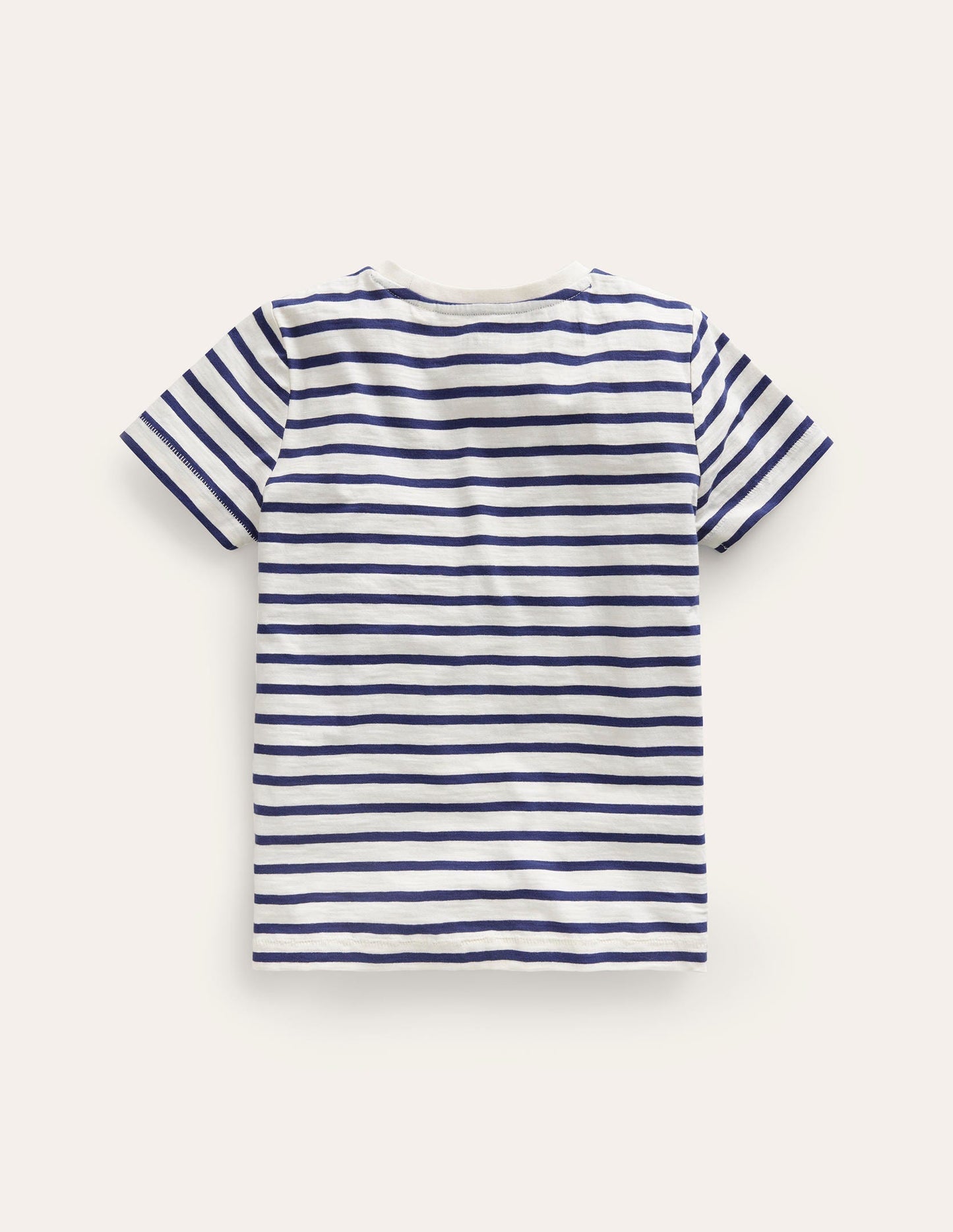Everyday Short Sleeve T-shirt - Ivory/College Navy