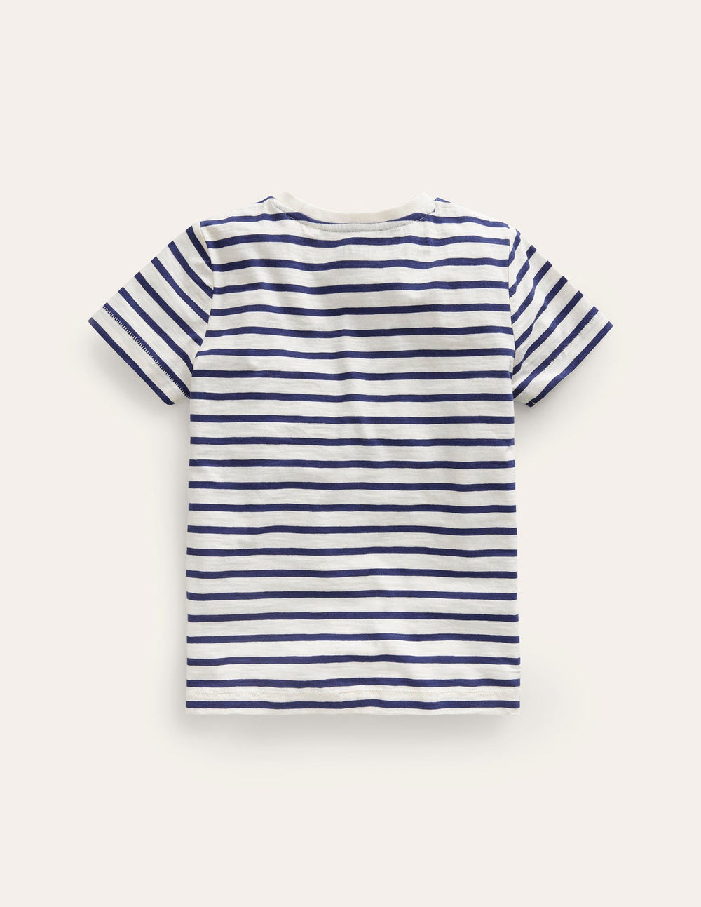Everyday Short Sleeve T-shirt - Ivory/College Navy