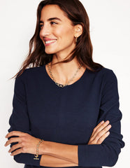 Cornelia Ottoman Dress - Navy