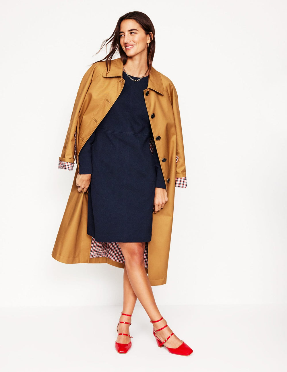 Cornelia Ottoman Dress - Navy