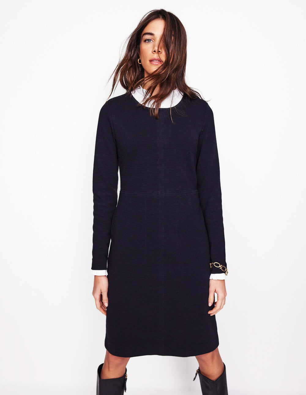 Cornelia Ottoman Dress - Black