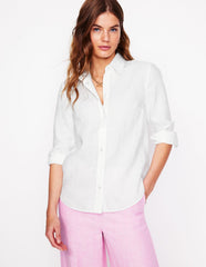 Sienna Linen Shirt - White