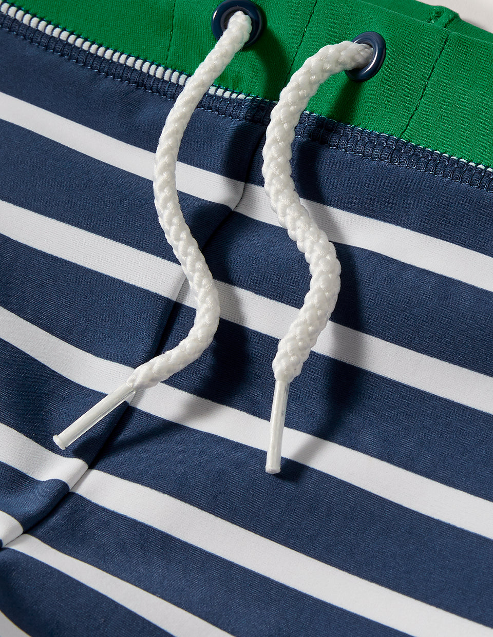 Swim Trunks - Navy Blue/White