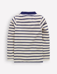 Sun Safe Breton Rash Vest - College Navy/ Ivory Stripe
