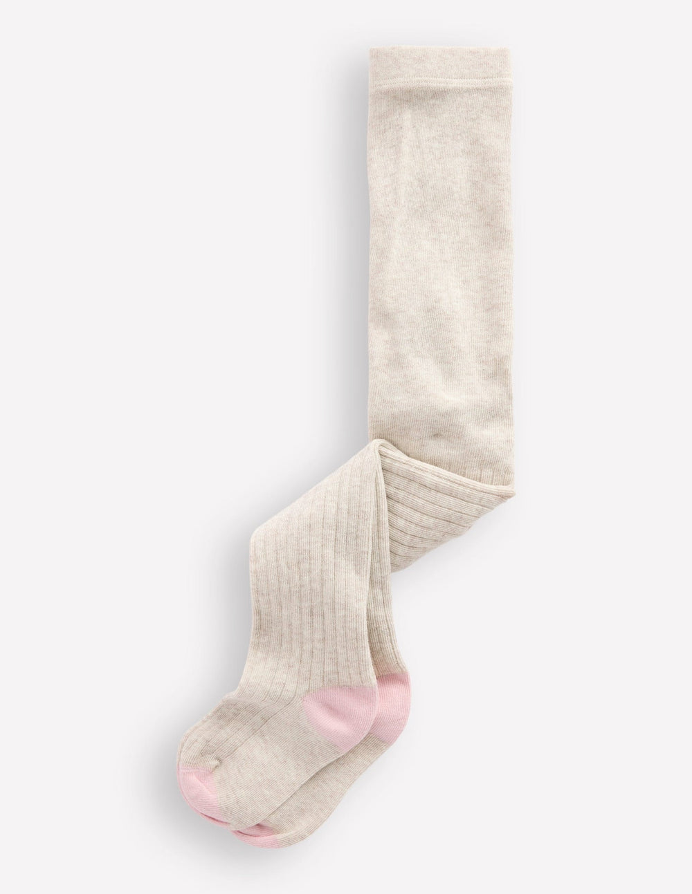 Baby Ribbed Tights - Oatmeal