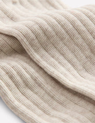 Baby Ribbed Tights - Oatmeal