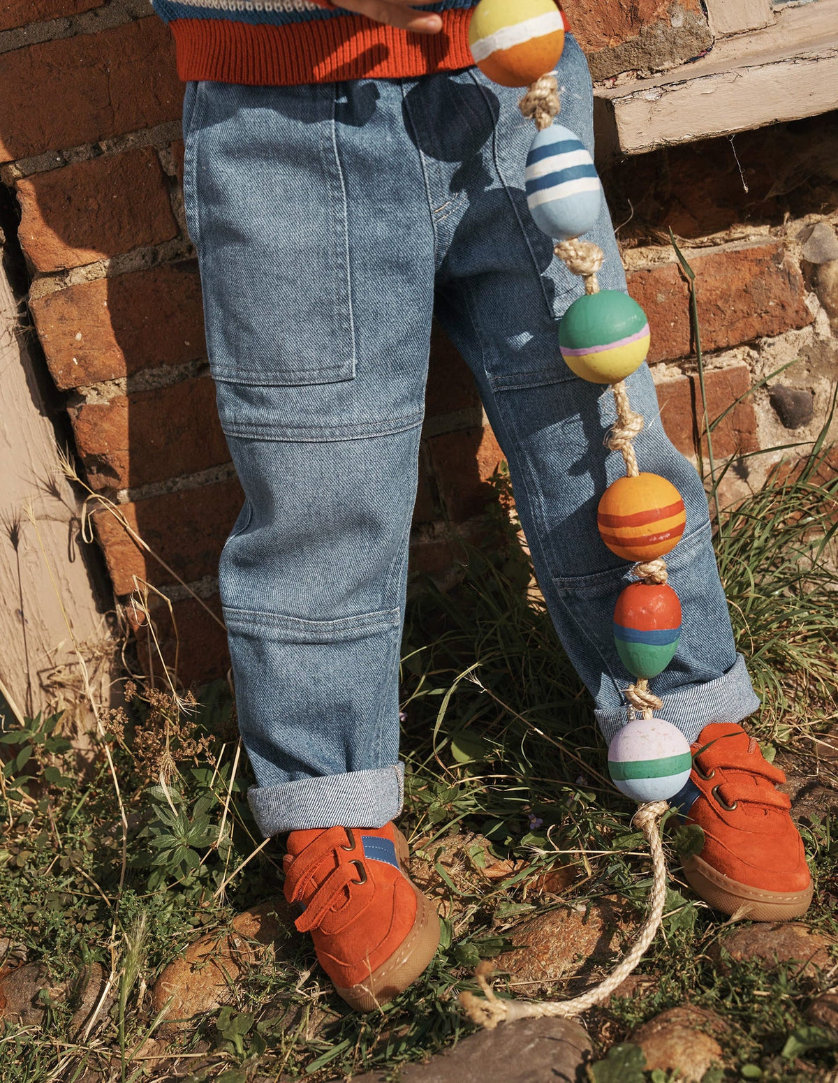 Warrior Knee Jeans - Mid Blue Wash