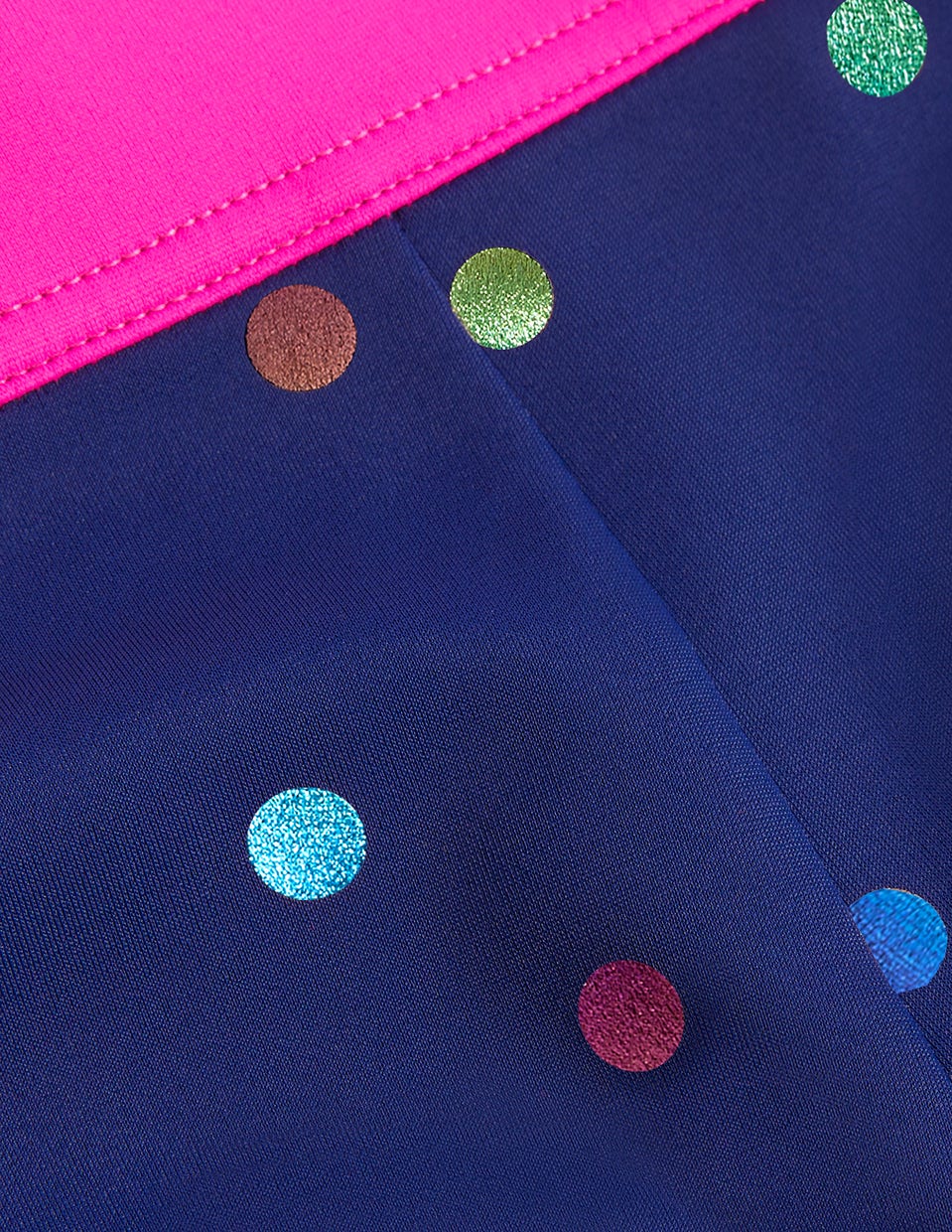 Patterned Swim Shorts - Navy Rainbow Confetti Spot