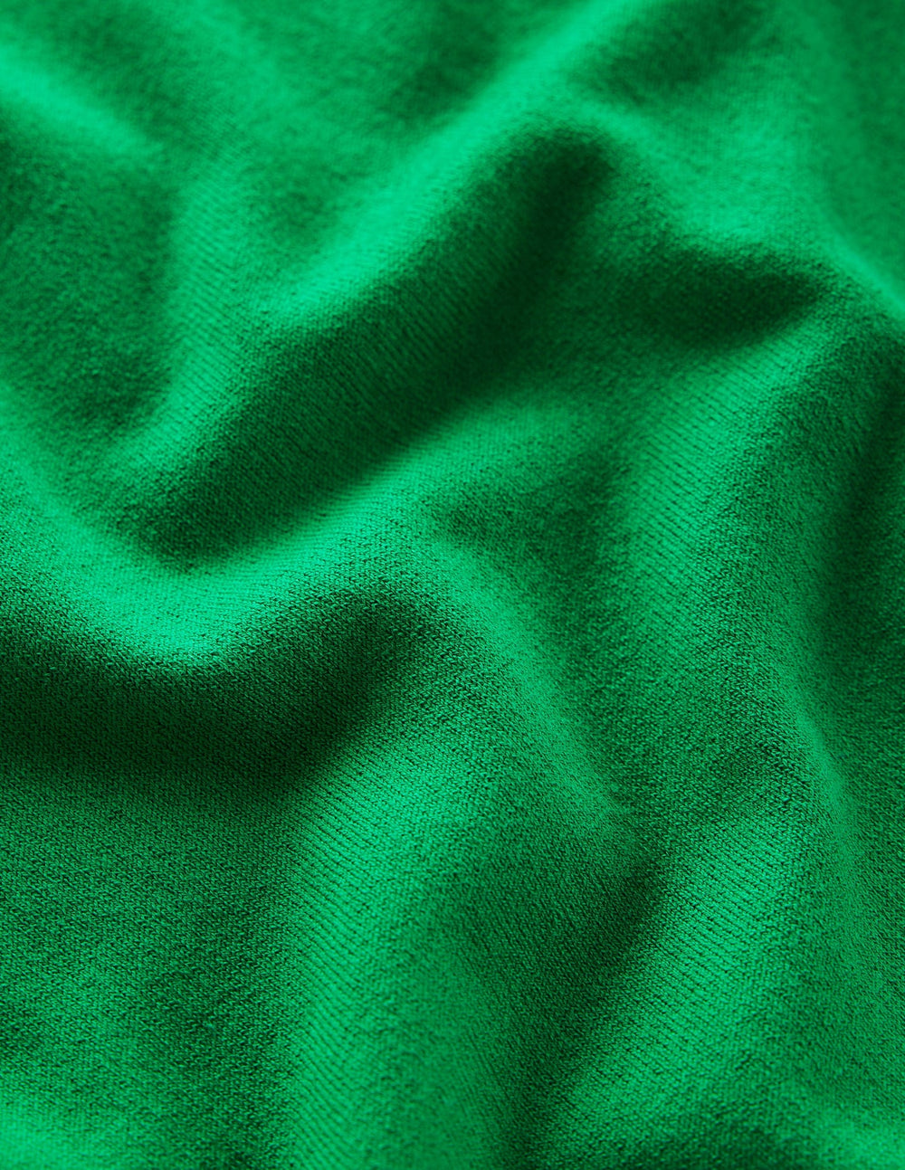 Emilia Cotton Crew Sweater - Rich Emerald