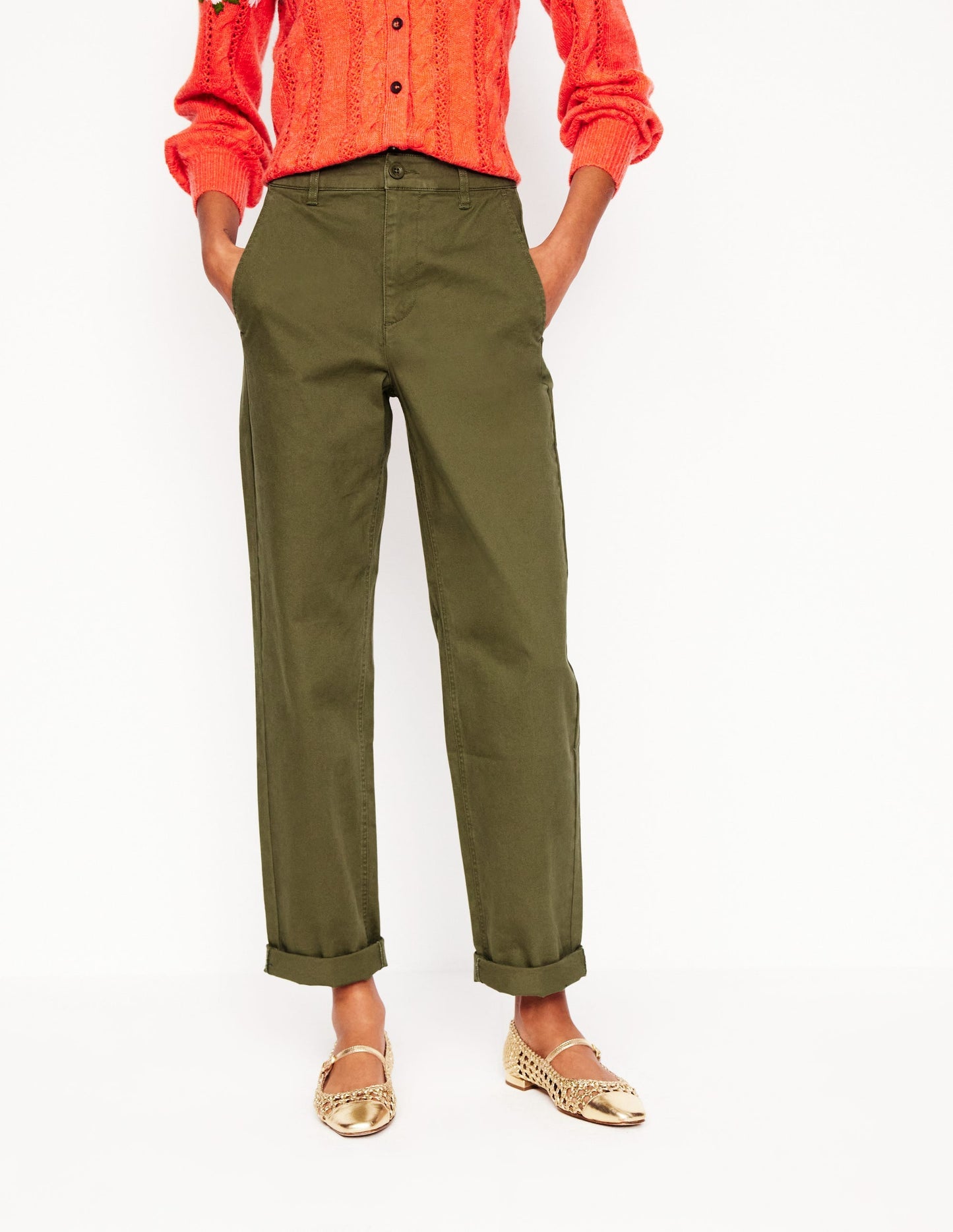 Barnsbury Chino Pants - Woodland Green