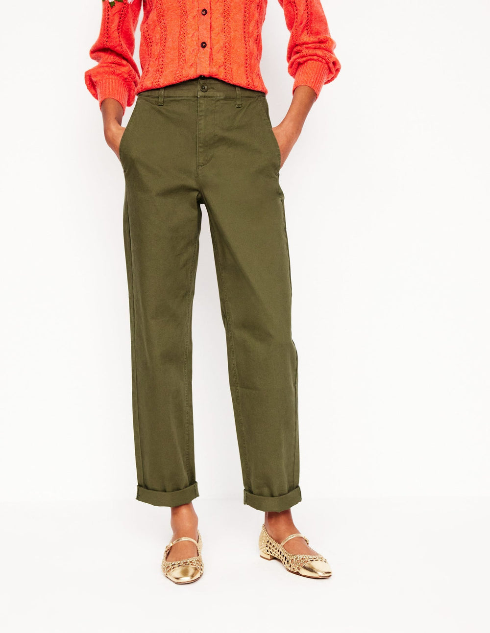 Barnsbury Chino Pants - Woodland Green