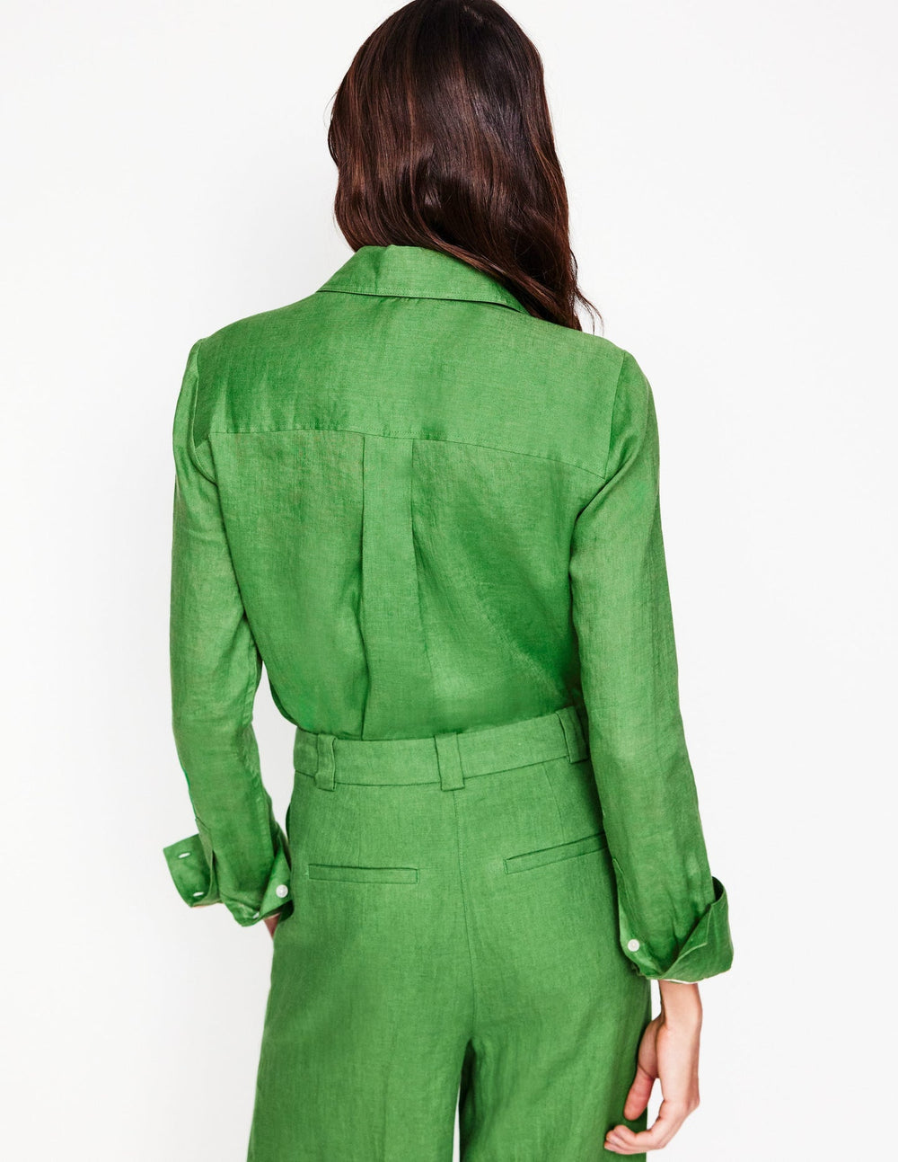 Sienna Linen Shirt - Paradise Green