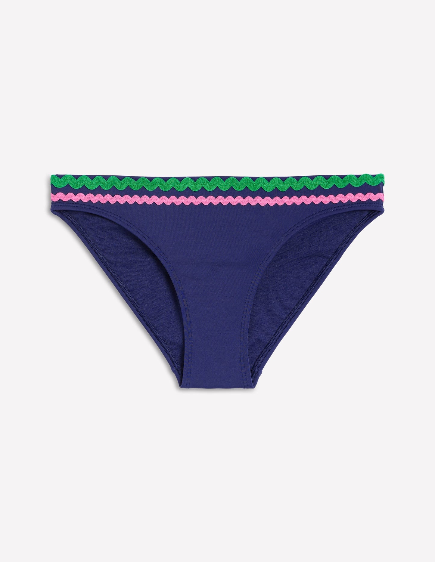 Porto Bikini Bottoms - Navy Rik Rak
