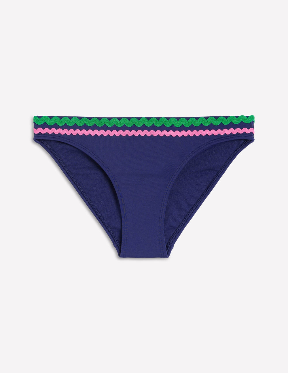 Porto Bikini Bottoms - Navy Rik Rak