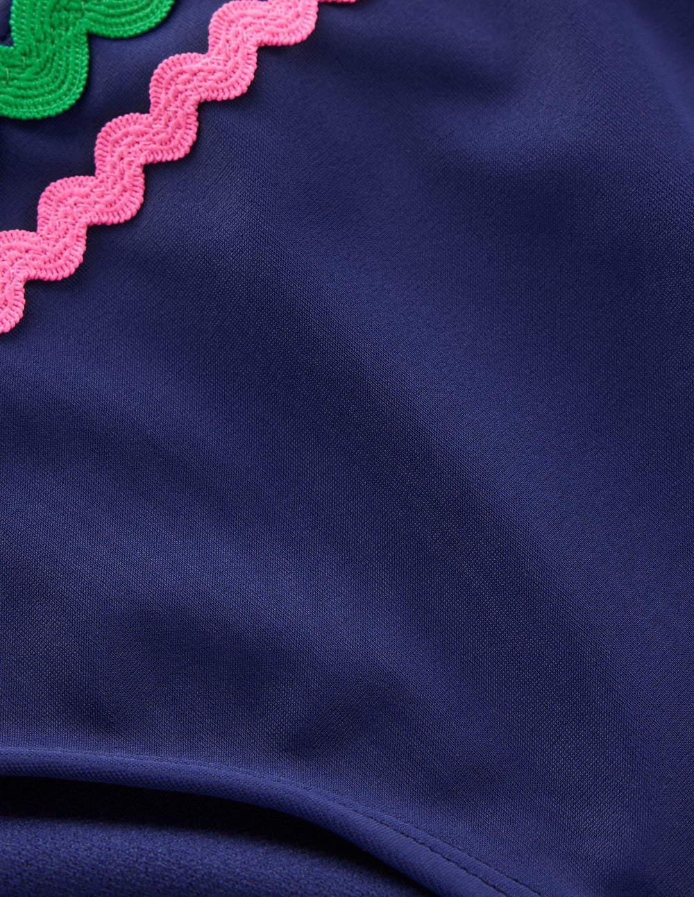 Porto Bikini Bottoms - Navy Rik Rak