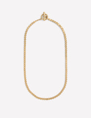Metal Heart Necklace - Gold