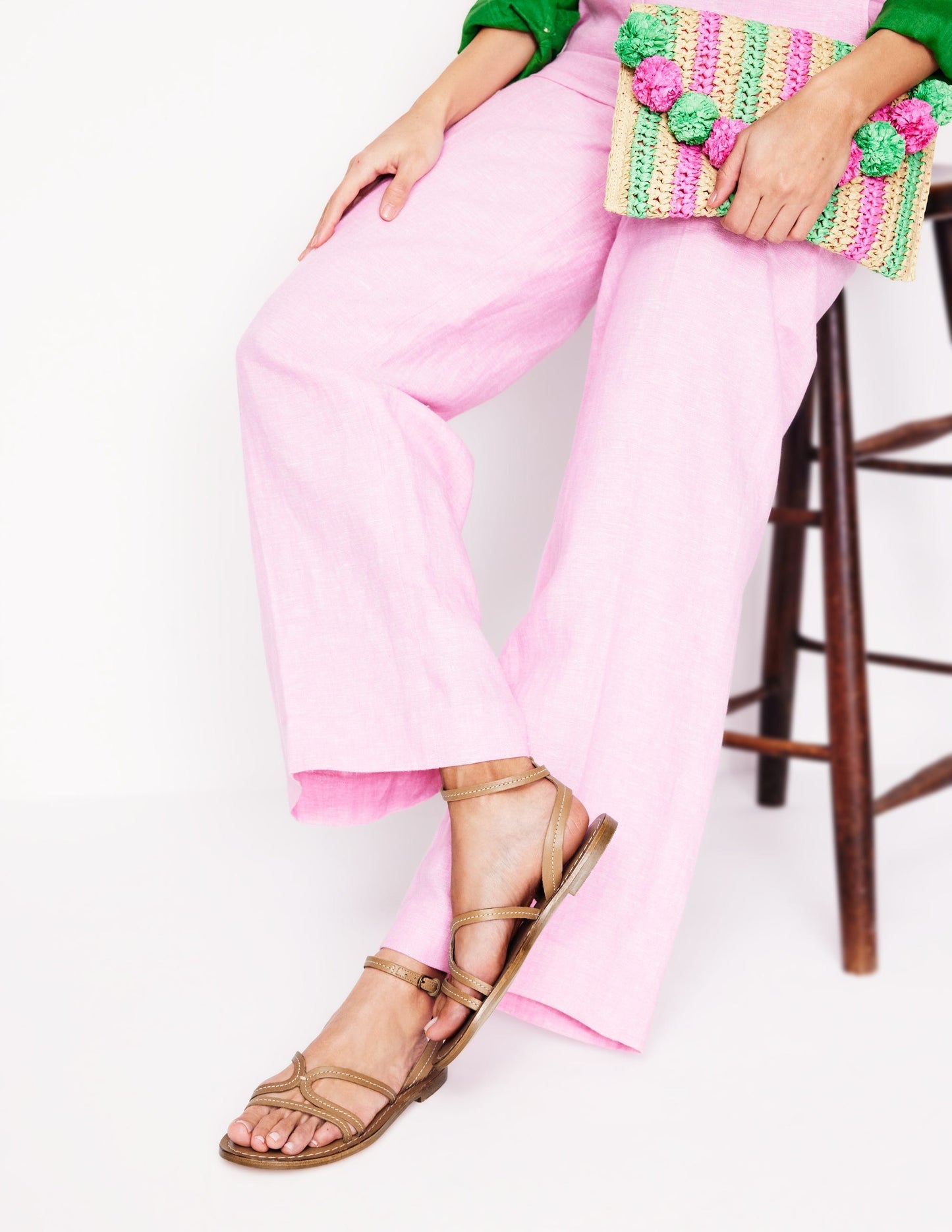 Casual Flat Sandal - Tan