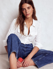 Amy Jersey Shirt - White