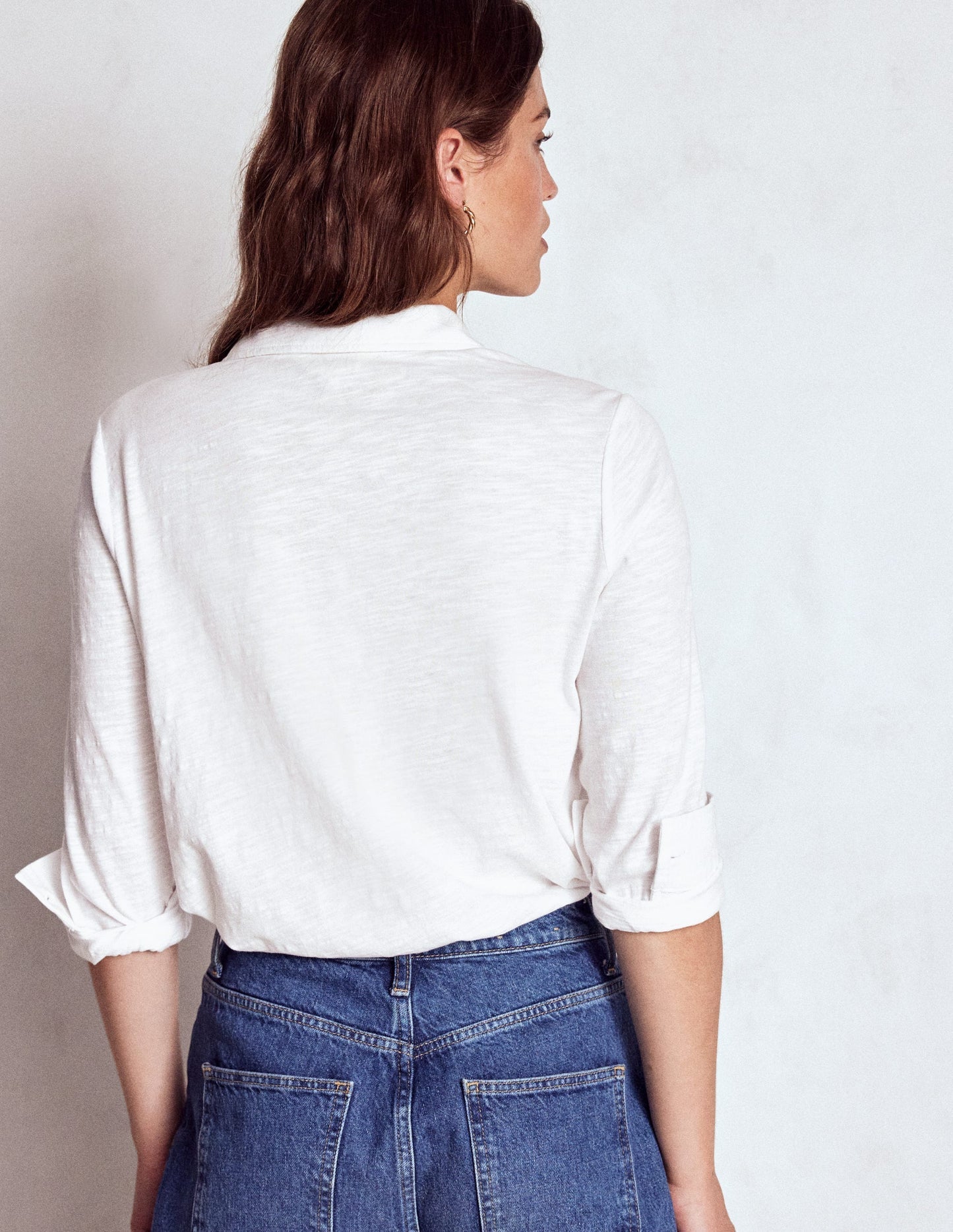 Amy Jersey Shirt - White
