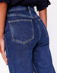 High Rise Column Leg Jeans - Dark Vintage