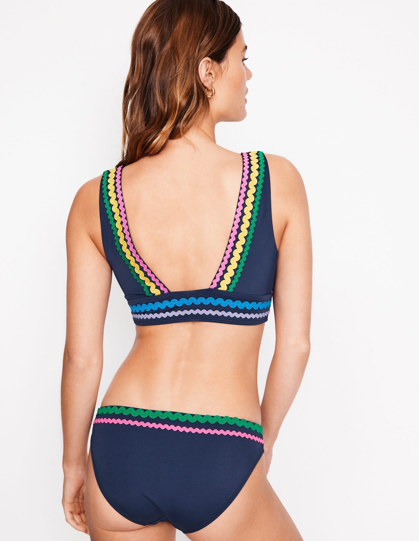 Porto Bikini Top - Navy Rik Rak