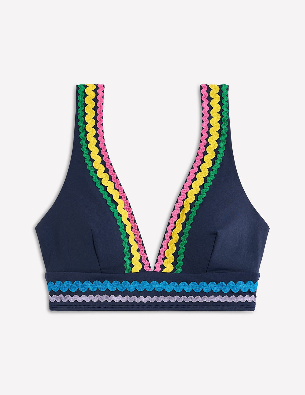 Porto Bikini Top - Navy Rik Rak