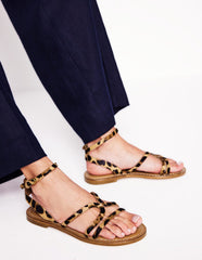 Casual Flat Sandal - Leopard