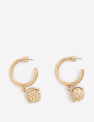 Spinner Disc Hoops - Gold