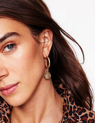 Spinner Disc Hoops - Gold