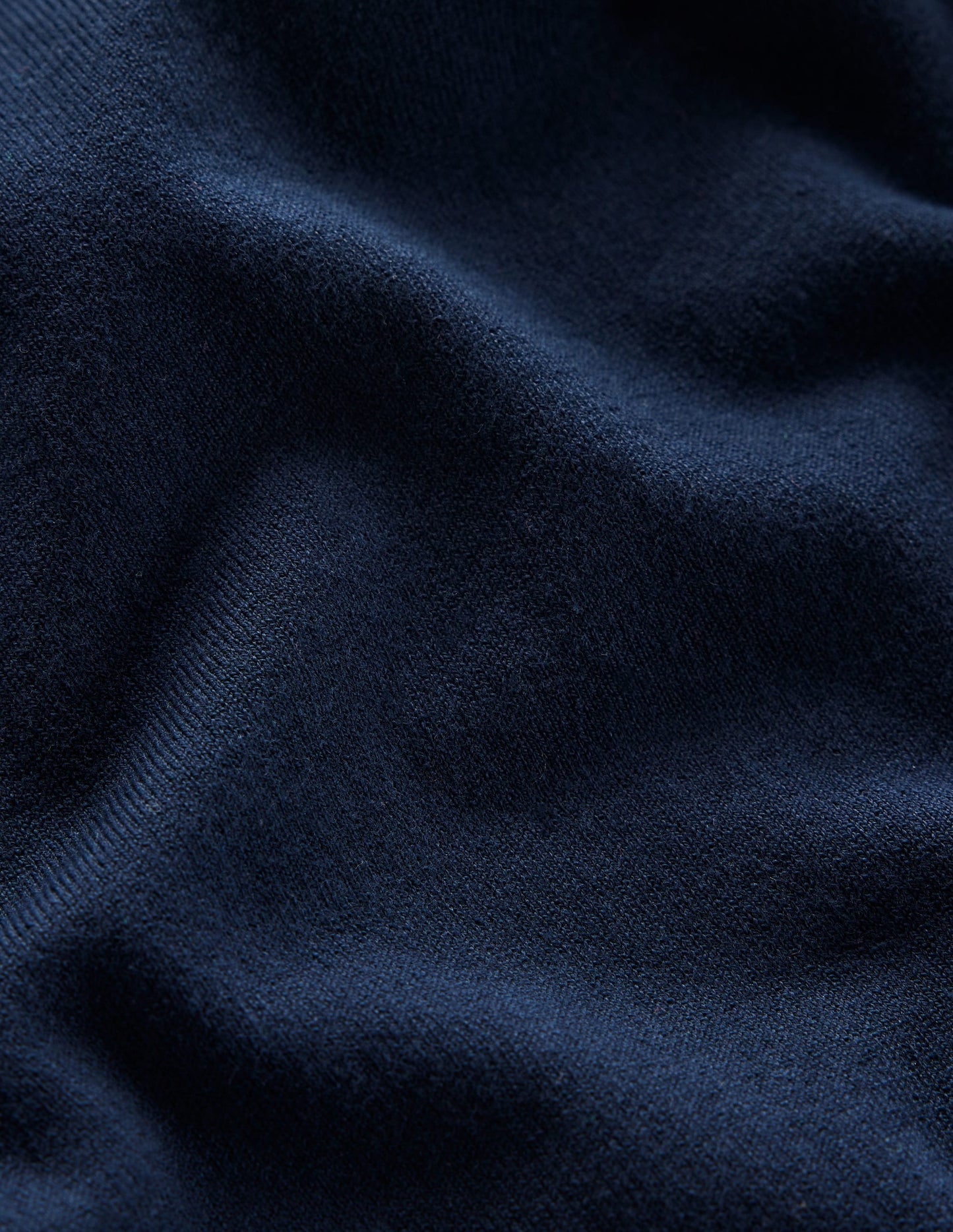 Emilia Cotton Crew Sweater - Navy