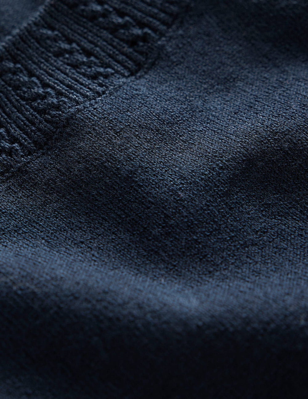 Emilia Cotton Crew Neck Vest - Navy