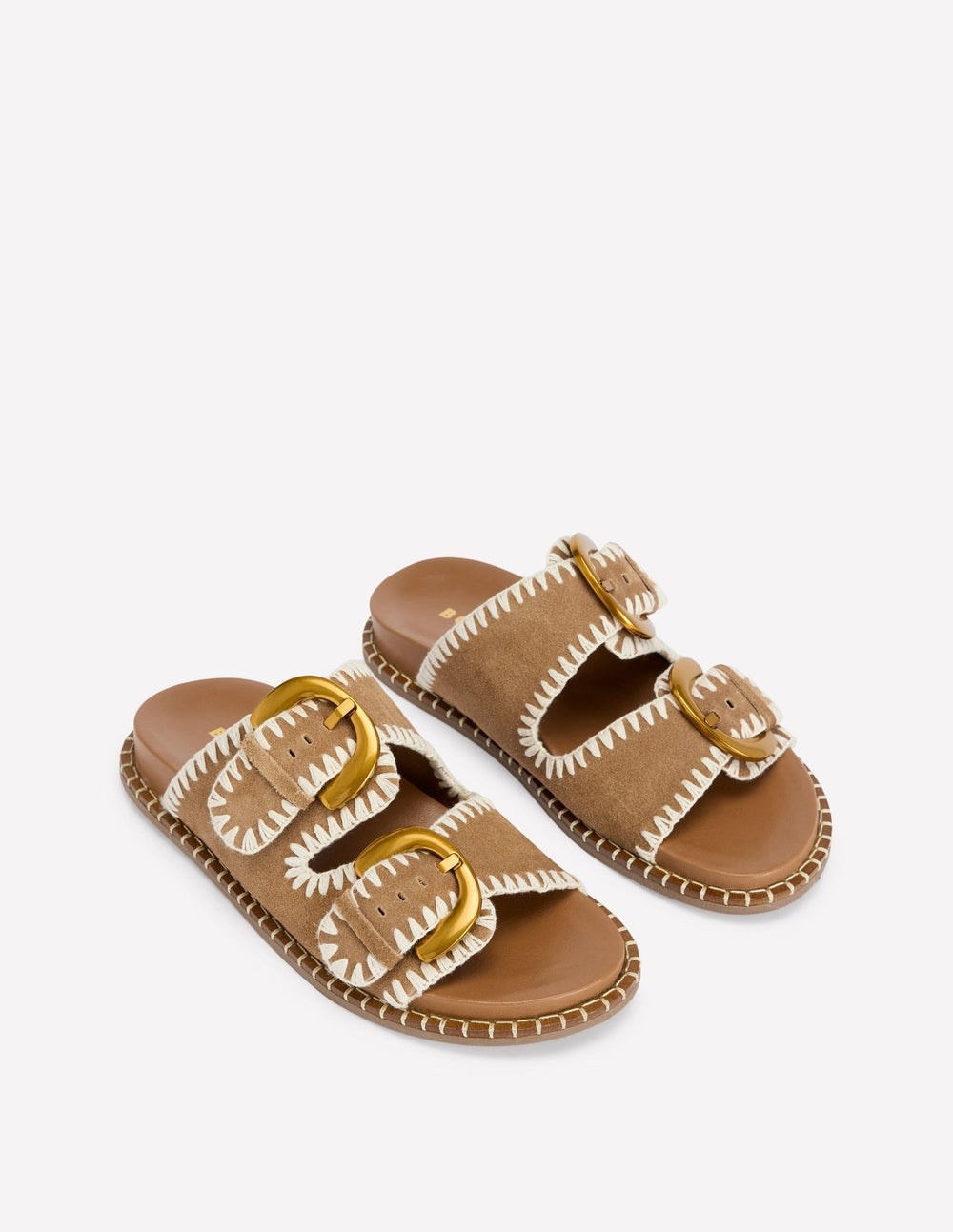 Alberta Footbed Sandals - Tan