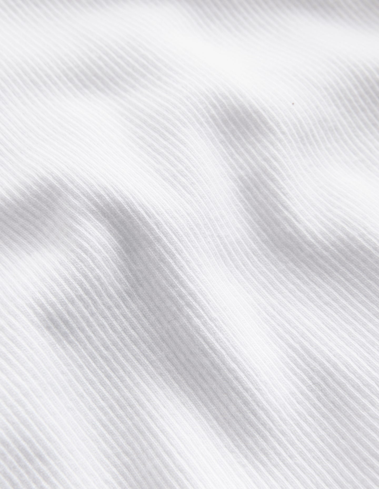 Short Sleeve Ribbed T-shirt - White