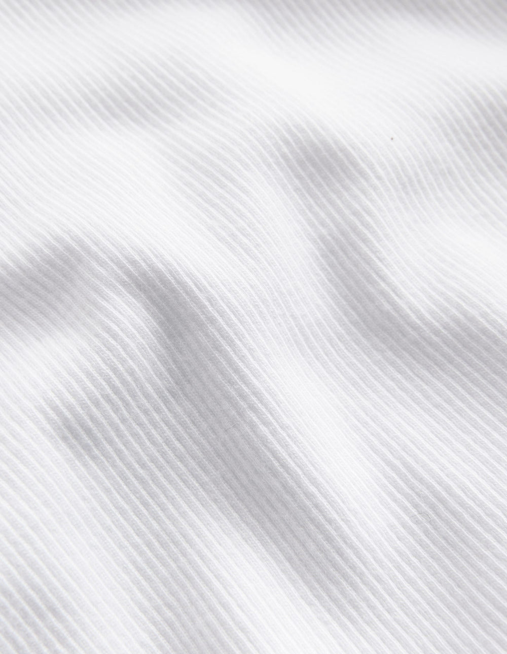 Short Sleeve Ribbed T-shirt - White