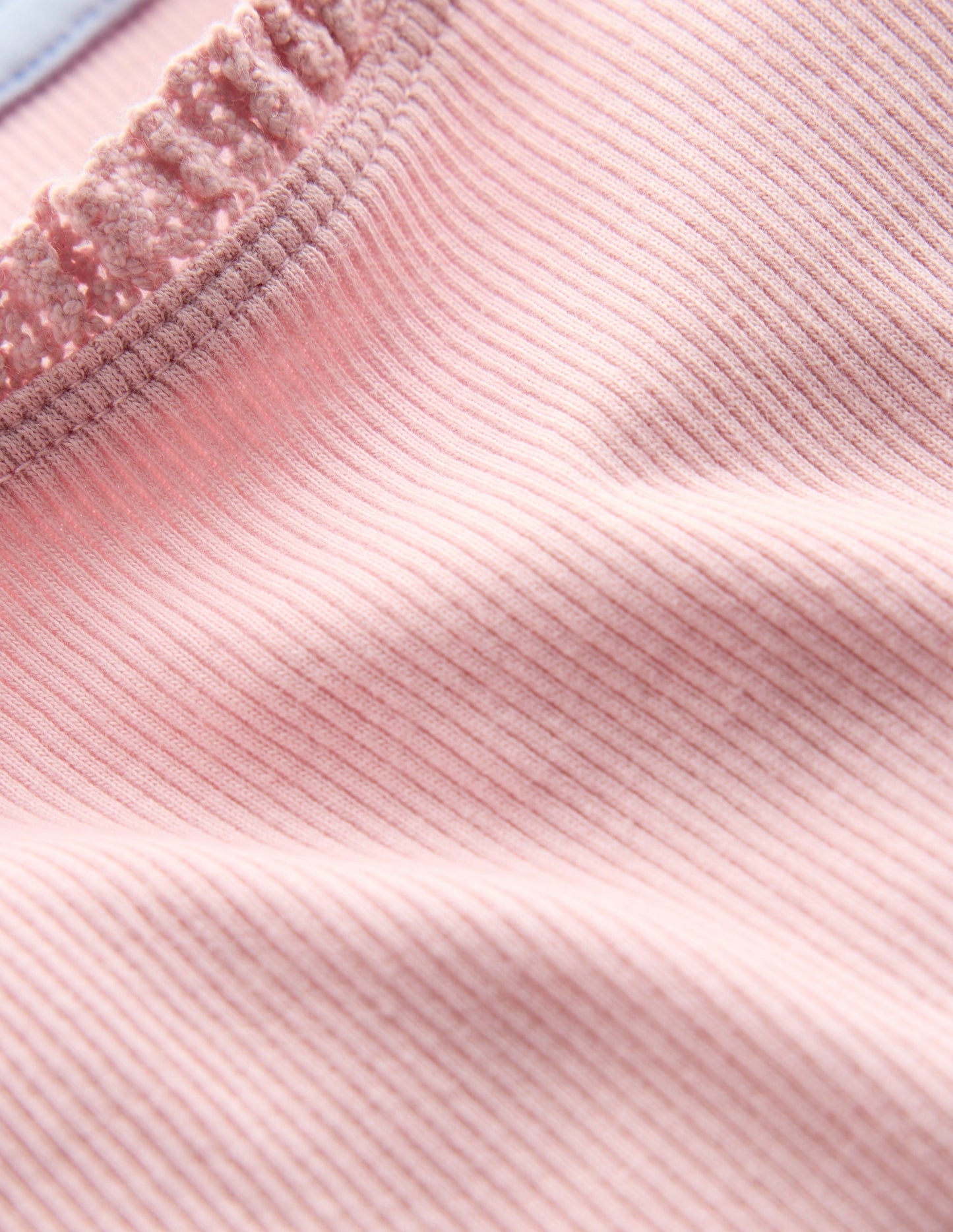 Short Sleeve Ribbed T-shirt - French Pink
