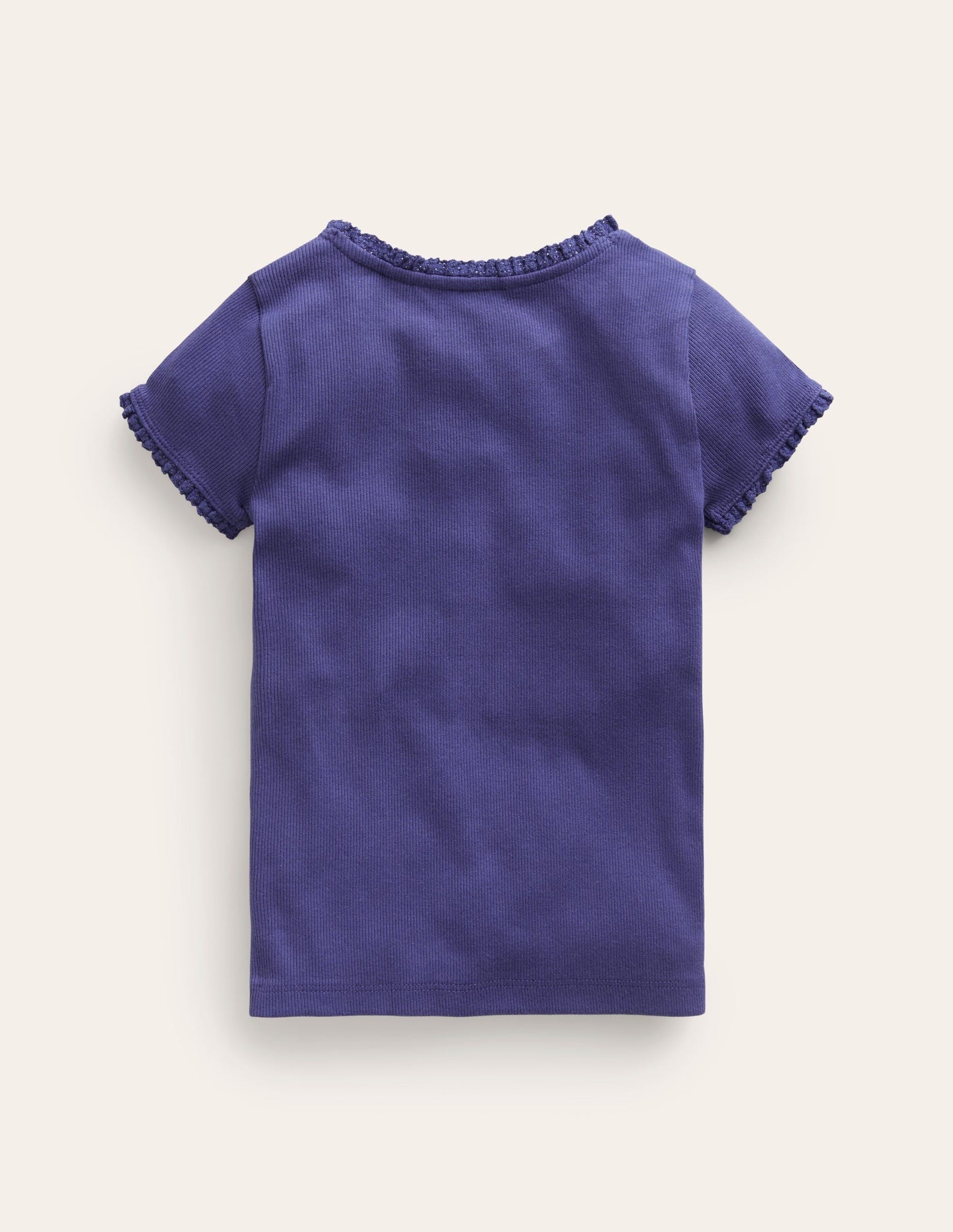 Short Sleeve Ribbed T-shirt - Starboard Blue