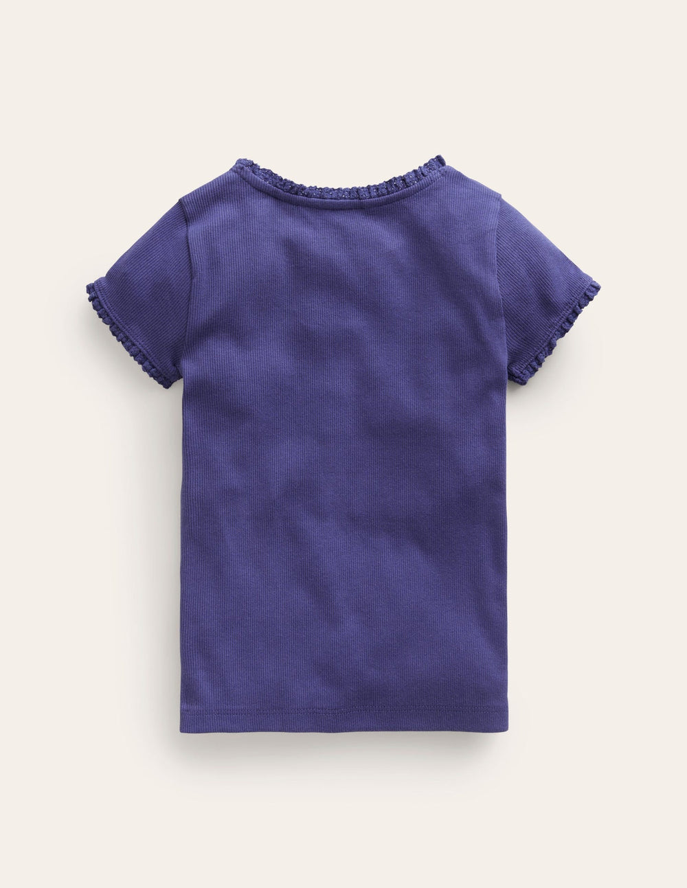 Short Sleeve Ribbed T-shirt - Starboard Blue