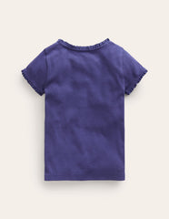 Short Sleeve Ribbed T-shirt - Starboard Blue