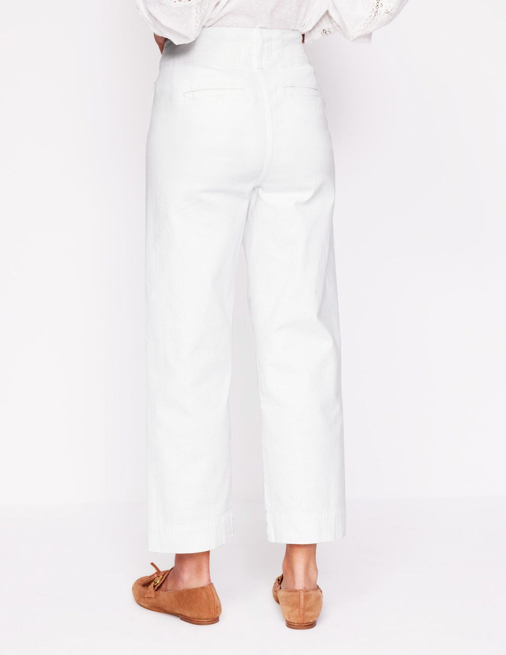 Primrose Patch Pocket Pants - White
