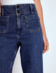 Patch Pocket Cropped Pants - Mid Vintage