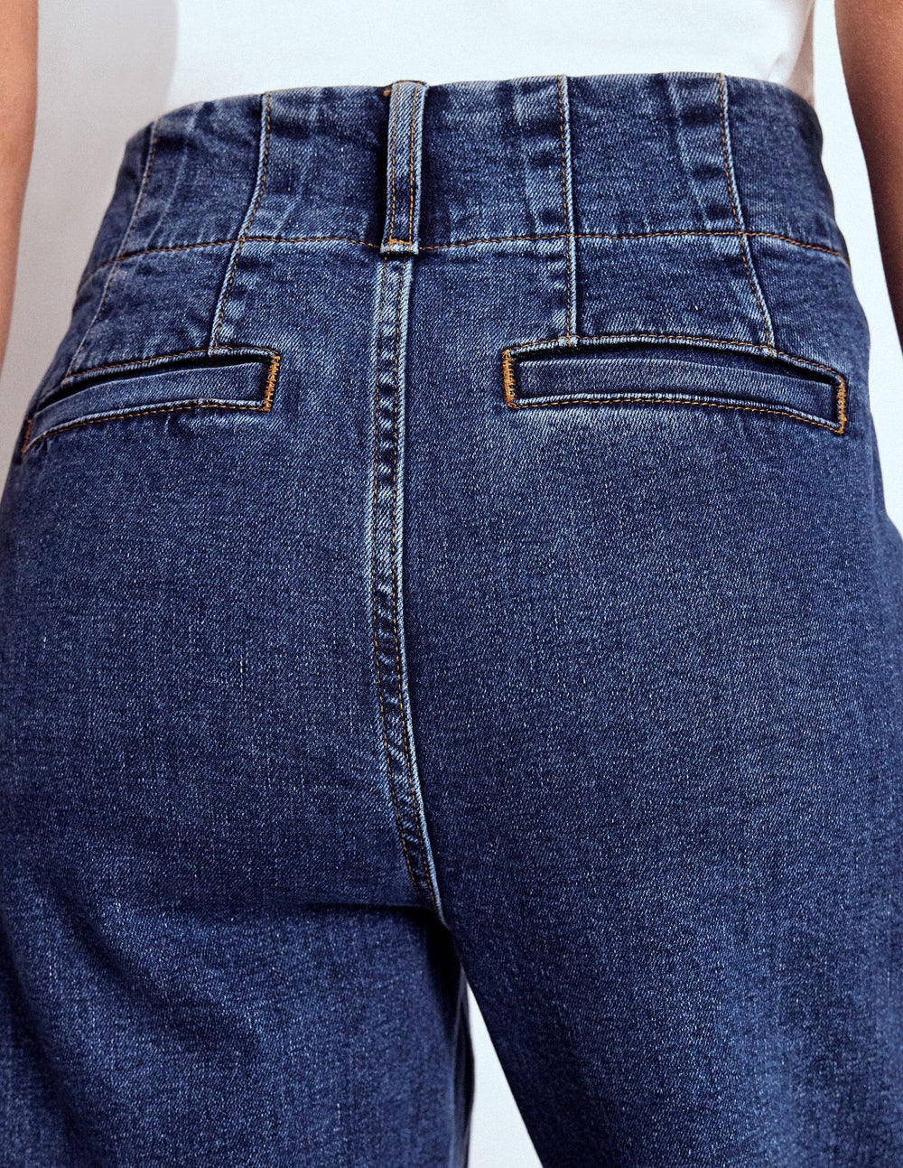 Patch Pocket Cropped Pants - Mid Vintage
