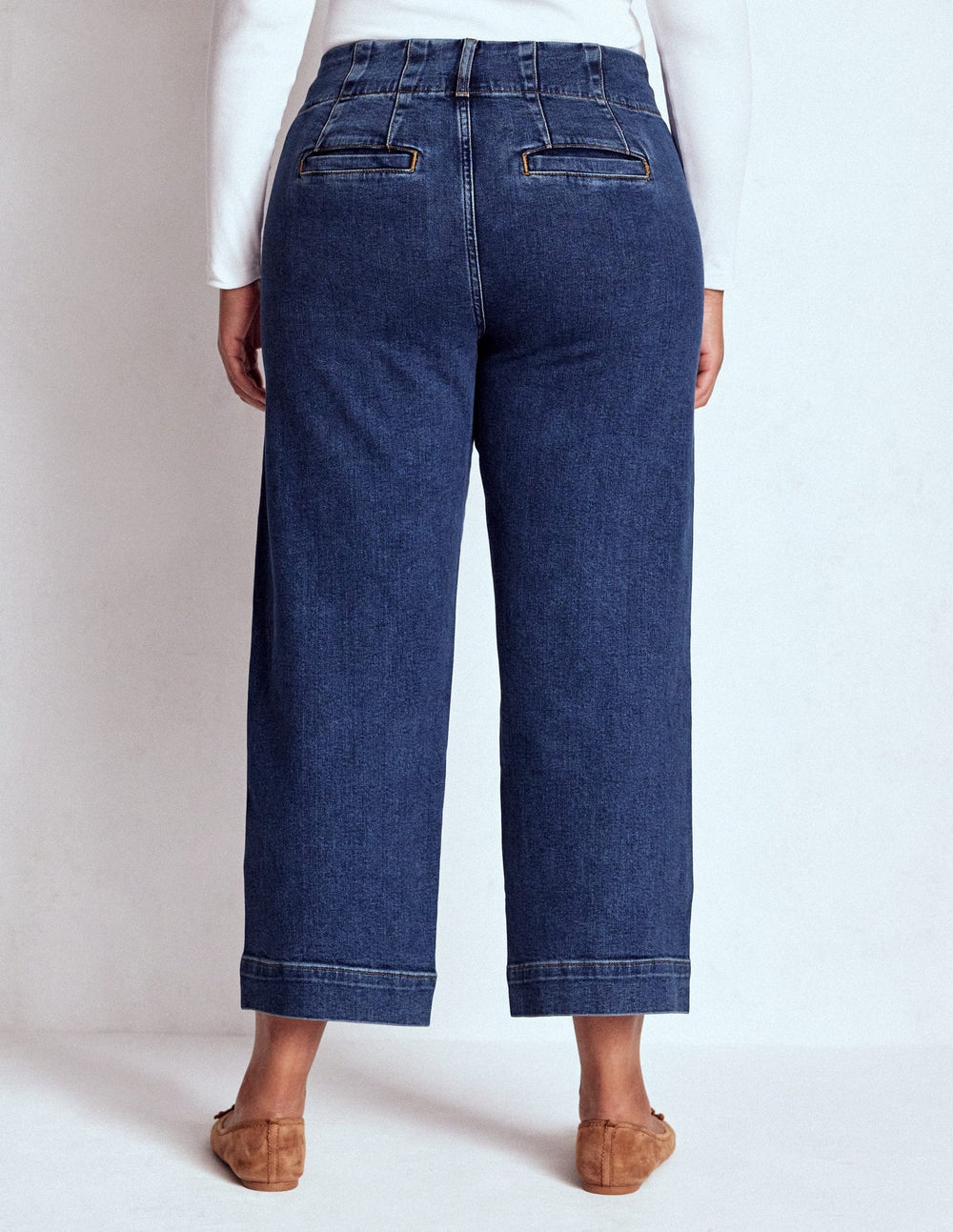 Patch Pocket Cropped Pants - Mid Vintage