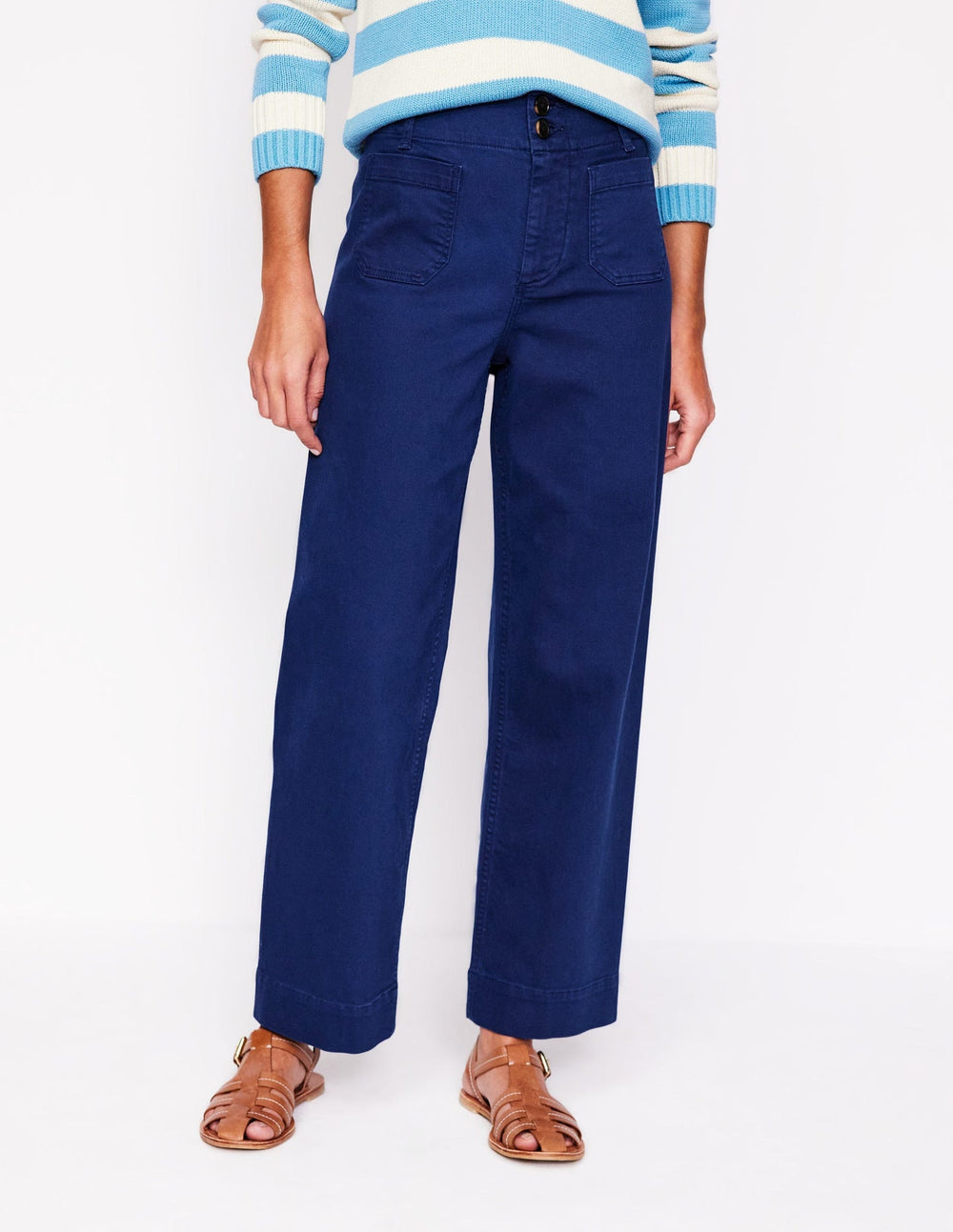 Primrose Patch Pocket Pants - Navy