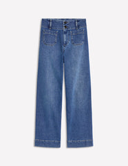 Patch Pocket Cropped Pants - Light Vintage