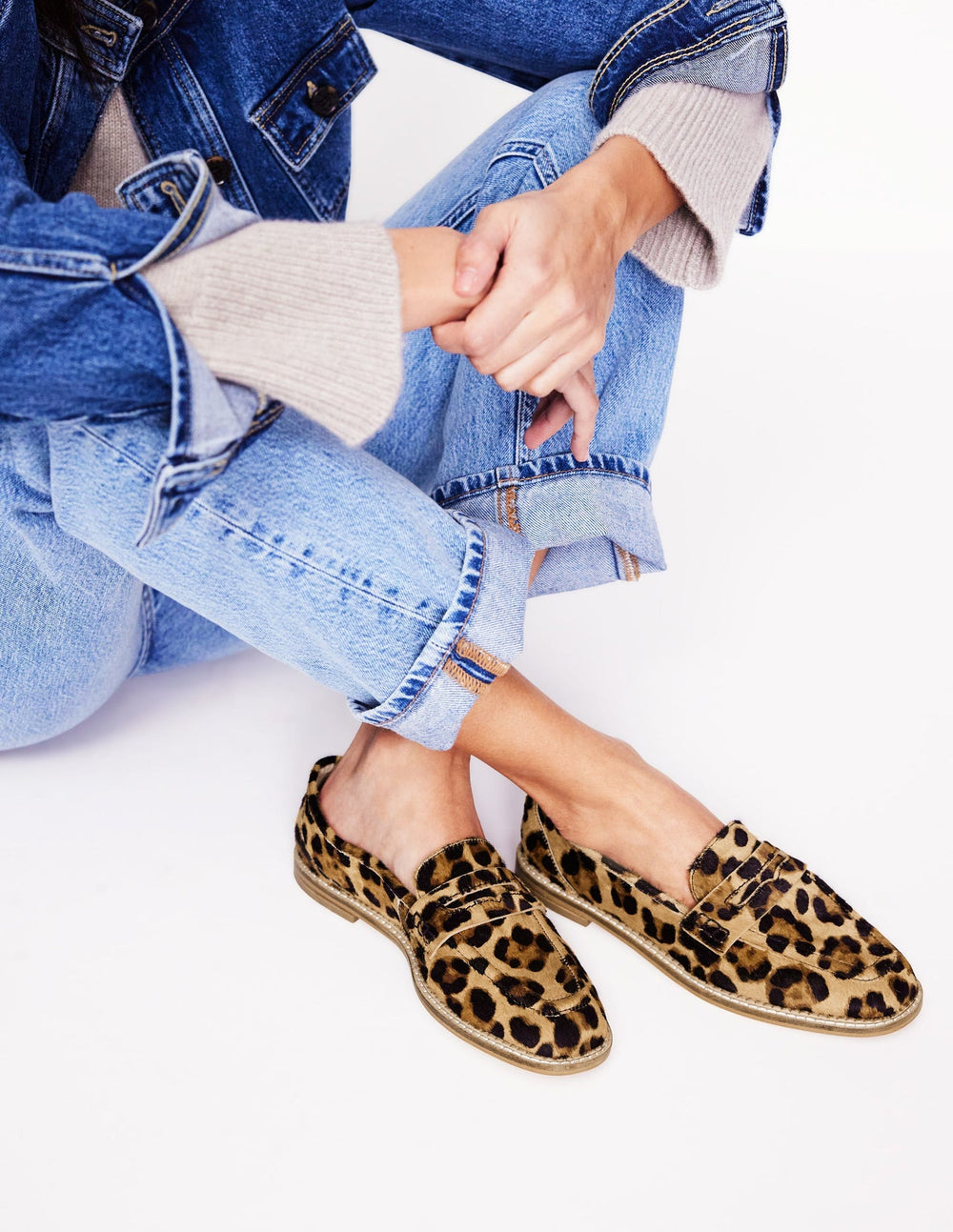 Nya Penny Loafers - Classic Leopard